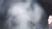 mist in cemetery